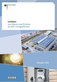 Titelblatt des Leitfadens Messen und Schätzen bei EEG-Umlagepflichten Titelblatt des Leitfadens Messen und Schätzen bei EEG-Umlagepflichten
