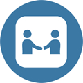 Symbol: Parteien des Schlichtungsverfahrens  Symbol: Parteien des Schlichtungsverfahrens